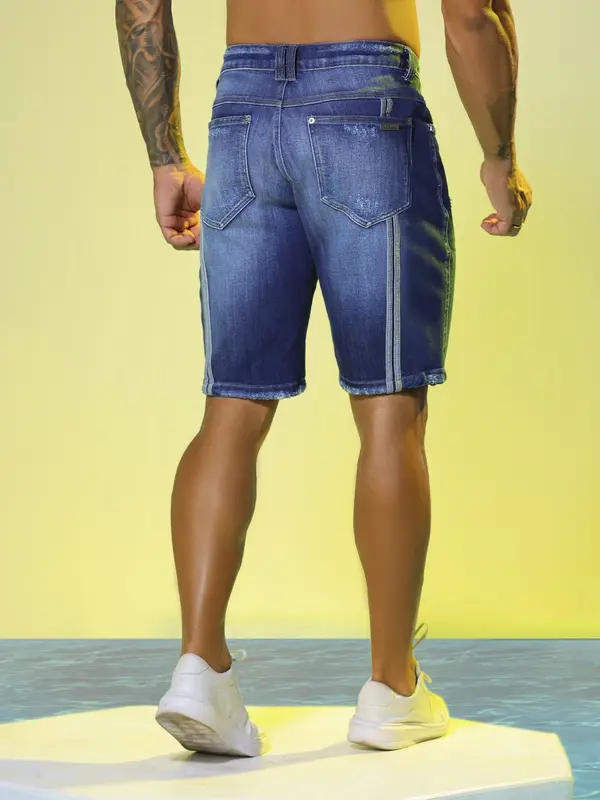 Bermuda Masculina com Detalhes Laterais Pit Bull Jeans Luxo