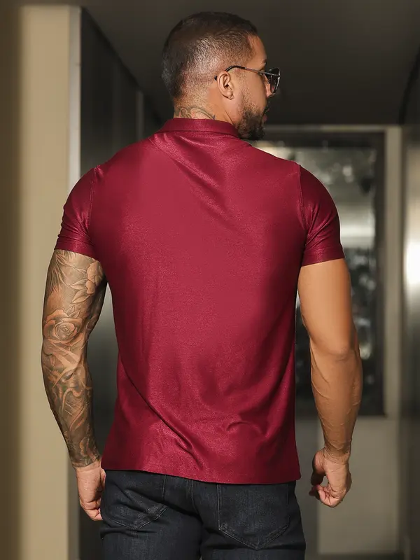 Polo Masculina Estilosa e Elegante com Zíper Personalizado Pit Bull Jeans Luxo
