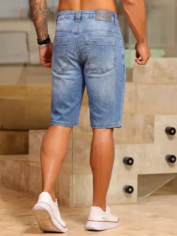 Bermuda Masculina com puidos modelagem moderna Pit Bull Luxo