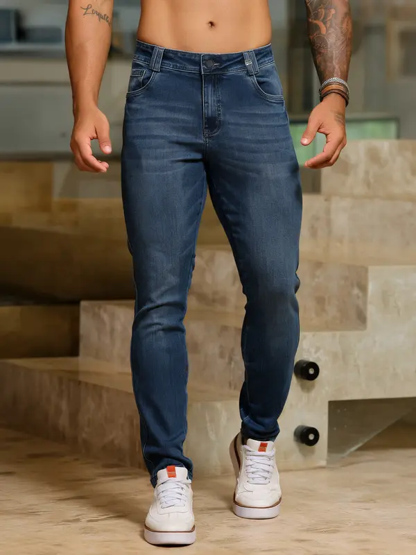 Calça Masculina Com Detalhes Laterais Pit Bull Luxo