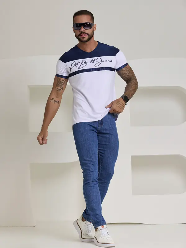 Calça Masculina Jeans Com Modelagem Confortável Pit Bull Jeans