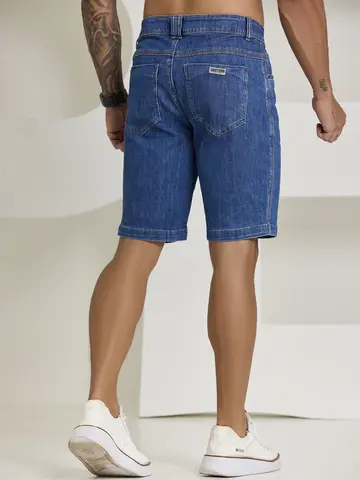 Bermuda Masculina Jeans Com Modelagem Confortável Pit Bull Jeans