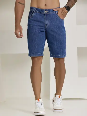 Bermuda Masculina Jeans Com Modelagem Confortável Pit Bull Jeans
