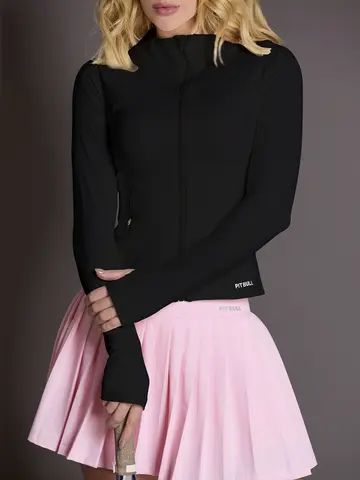 Jaqueta Fitness Feminina Com Zíper E Bolsos Pit Bull Jeans