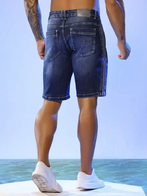 Bermuda Masculina com Detalhes Laterais Pit Bull Jeans