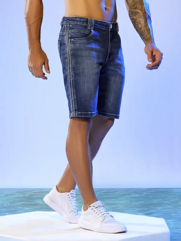 Bermuda Masculina com Detalhes Laterais Pit Bull Jeans