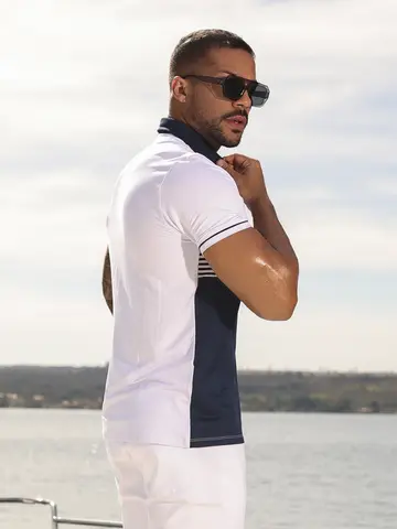 Polo Masculina Autêntica e Estilosa com Estampa em Relevo Pit Bull Jeans Luxo